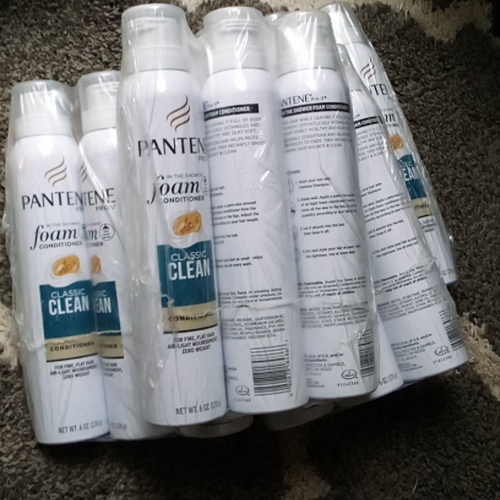PANTENE Pro-V Shower FOAM CONDITIONER Classic Clean 6oz  (3 Pack) New